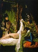 Eugene Delacroix Louis d'Orleans Showing his Mistress Spain oil painting artist
